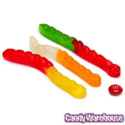Albanese Assorted Fruit Gummy Worms: 5LB Bag -Candy Store albanese assorted fruit gummy worms 5lb bag candy warehouse 3