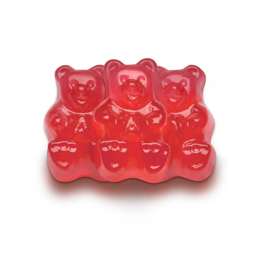 Albanese Pink Strawberry Gummy Bears: 5LB Bag 3 Albanese Pink Strawberry Gummy Bears: 5LB Bag