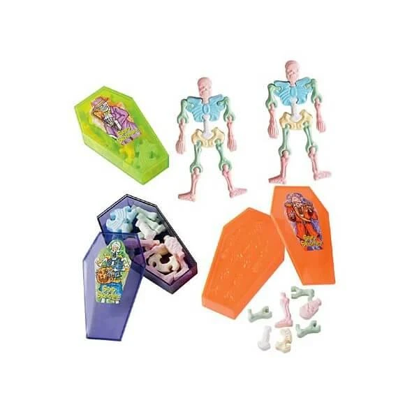Albert's Scary Skeletons Interlocking Bones Candy Coffins: 12-Piece Display 4 Albert's Scary Skeletons Interlocking Bones Candy Coffins: 12-Piece Display - Image 2
