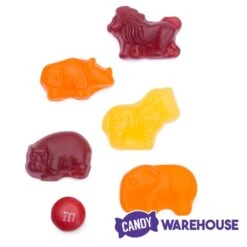 All Natural Zoo Animals Gummy Candy: 2LB Bag -Candy Store all natural zoo animals gummy candy 2lb bag candy warehouse 3