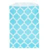 Aqua Blue Casablanca Pattern Candy Bags: 25-Piece Pack 1 Aqua Blue Casablanca Pattern Candy Bags: 25-Piece Pack -Candy Store aqua blue casablanca pattern candy bags 25 piece pack candy warehouse 1