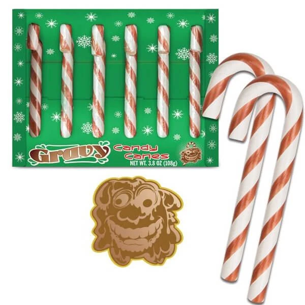 Archie McPhee Gravy Candy Canes: 6-Piece Box 5 Archie McPhee Gravy Candy Canes: 6-Piece Box - Image 3