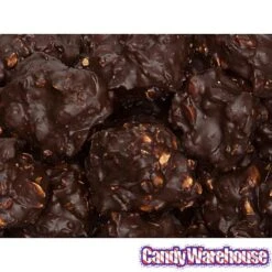 Asher's Dark Chocolate Peanut Clusters Candy: 5LB Box -Candy Store asher s dark chocolate peanut clusters candy 5lb box candy warehouse 4