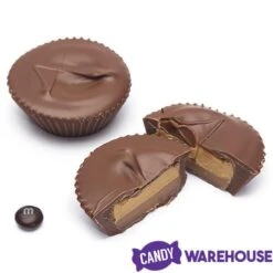 Asher's Giant Chocolate Peanut Butter Caramel Cups: 24-Piece Box -Candy Store asher s giant chocolate peanut butter caramel cups 24 piece box candy warehouse 3