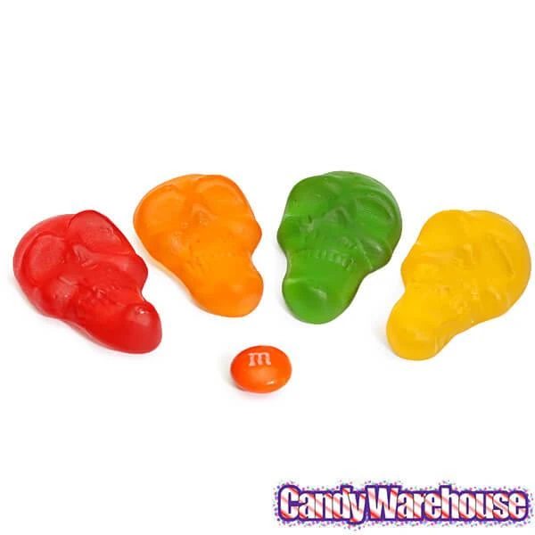 Assorted Colors Gummy Skulls: 5LB Bag 4 Assorted Colors Gummy Skulls: 5LB Bag - Image 2