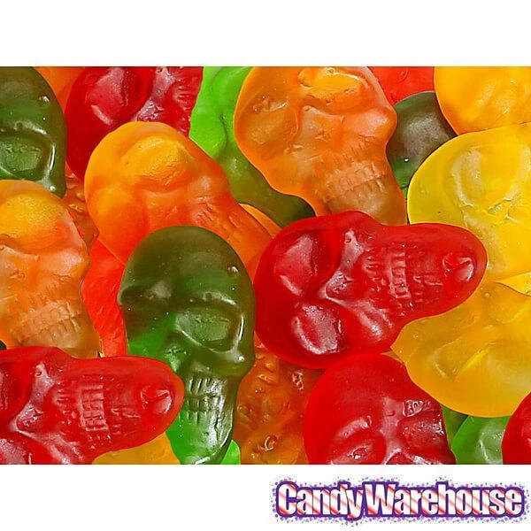 Assorted Colors Gummy Skulls: 5LB Bag 5 Assorted Colors Gummy Skulls: 5LB Bag - Image 3