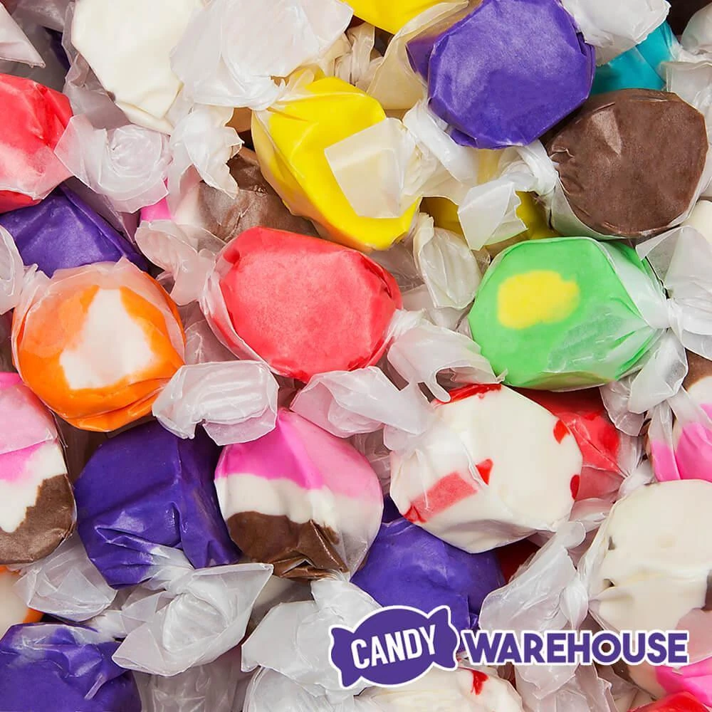 Assorted Salt Water Taffy Candy: 3LB Bag 4 Assorted Salt Water Taffy Candy: 3LB Bag - Image 2