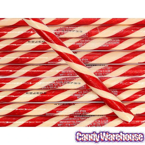 Bacon Hard Candy Sticks: 100-Piece Box 5 Bacon Hard Candy Sticks: 100-Piece Box - Image 3