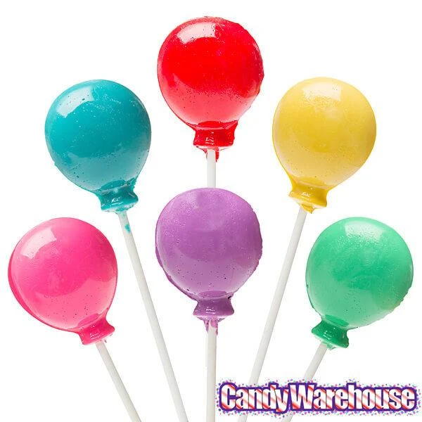 Balloons Hard Candy Lollipops: 12-Piece Pack 5 Balloons Hard Candy Lollipops: 12-Piece Pack - Image 3