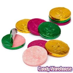Bee International Mardi Gras Bubble Gum Coins: 100-Piece Bag -Candy Store bee international mardi gras bubble gum coins 100 piece bag candy warehouse 6 ee43be8a e859 461c a184 fcb4f90ba610