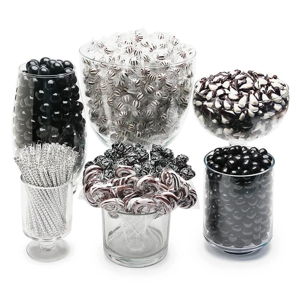Black Candy Bar Table Assortment 3 Black Candy Bar Table Assortment