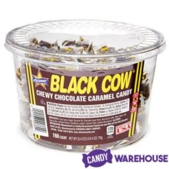 Black Cow Bite-Size Chocolate Caramel Candy: 160-Piece Tub 9 Black Cow Bite-Size Chocolate Caramel Candy: 160-Piece Tub -Candy Store black cow bite size chocolate caramel candy 160 piece tub candy warehouse 4