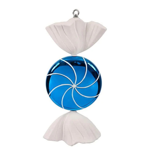 Blue Swirl Candy Ornament - 18.5 Inch 3 Blue Swirl Candy Ornament - 18.5 Inch