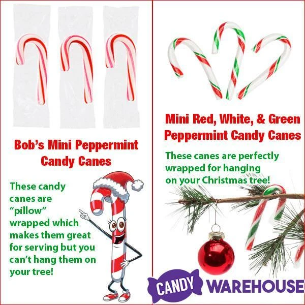 Bobs Sweet Stripes Mini Peppermint Candy Canes: 260-Piece Tub 5 Bobs Sweet Stripes Mini Peppermint Candy Canes: 260-Piece Tub - Image 3