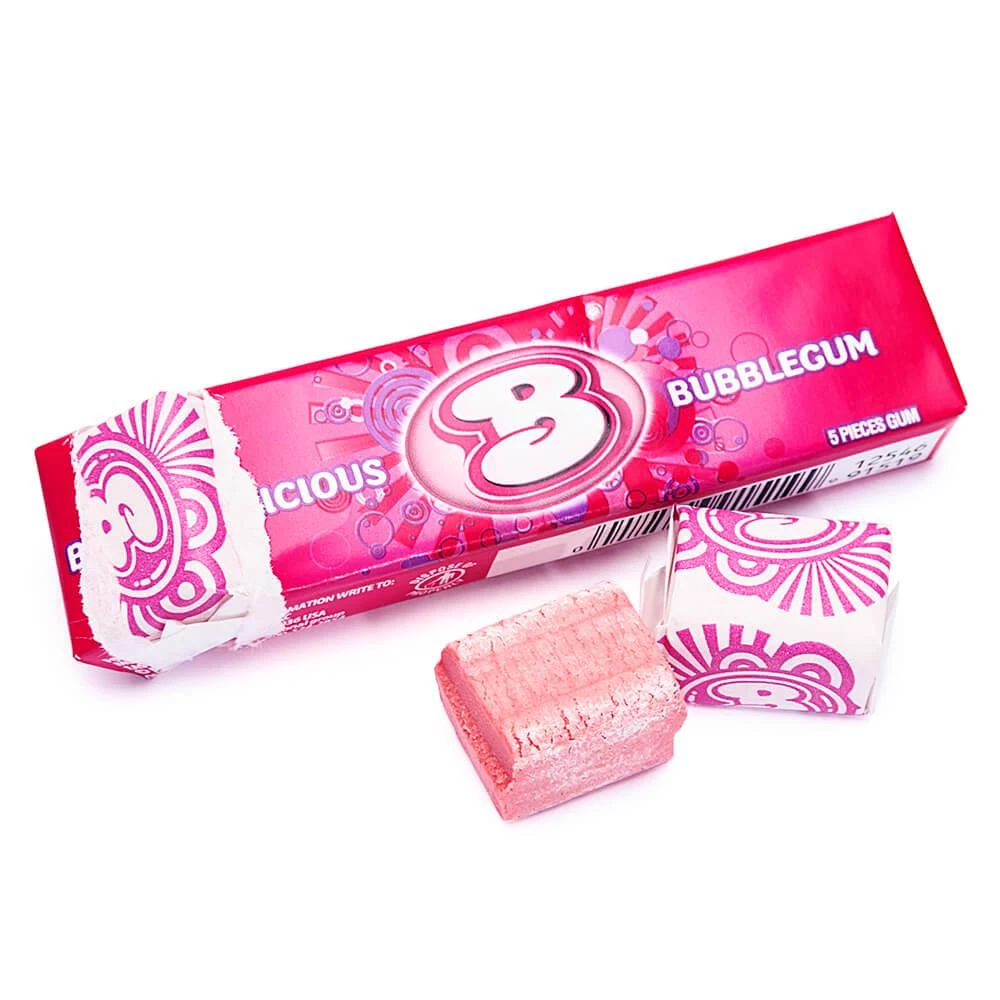 Bubblicious Bubble Gum Packs - Original: 18-Piece Box 3 Bubblicious Bubble Gum Packs - Original: 18-Piece Box