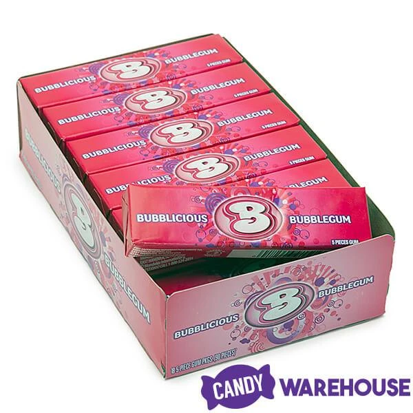 Bubblicious Bubble Gum Packs - Original: 18-Piece Box 4 Bubblicious Bubble Gum Packs - Original: 18-Piece Box - Image 2