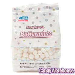 Butter Mints Creams - White: 2.75LB Bag -Candy Store butter mints creams white 2 75lb bag candy warehouse 4 eb62b291 f121 440b 8140 2029b01736bd