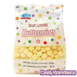 Butter Mints Creams - Yellow: 2.75LB Bag -Candy Store butter mints creams yellow 2 75lb bag candy warehouse 3
