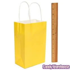 Candy Bags With Handles - Yellow: 12-Piece Pack 7 Candy Bags With Handles - Yellow: 12-Piece Pack -Candy Store candy bags with handles yellow 12 piece pack candy warehouse 3