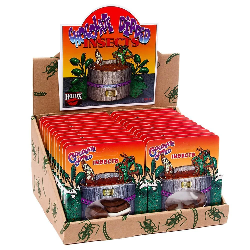 Chocolate Covered Insects Packs: 24-Piece Box 3 Chocolate Covered Insects Packs: 24-Piece Box
