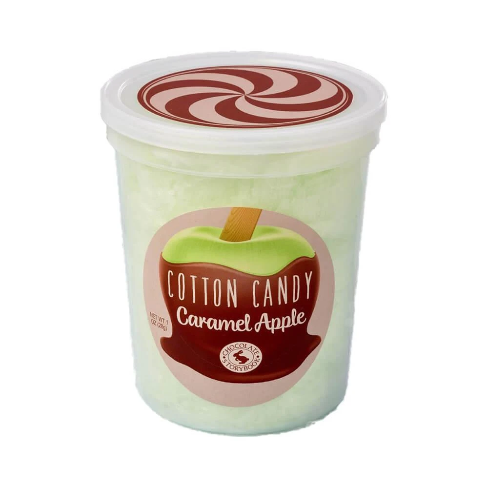 Chocolate Storybook Cotton Candy - Caramel Apple: 1-Ounce Tub 3 Chocolate Storybook Cotton Candy - Caramel Apple: 1-Ounce Tub