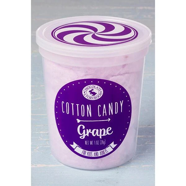 Chocolate Storybook Cotton Candy - Grape: 1-Ounce Tub 4 Chocolate Storybook Cotton Candy - Grape: 1-Ounce Tub - Image 2