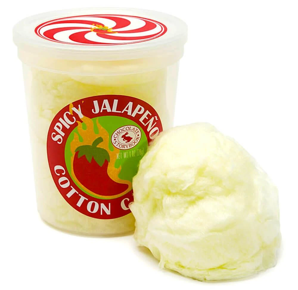 Chocolate Storybook Cotton Candy - Jalapeno: 1-Ounce Tub 3 Chocolate Storybook Cotton Candy - Jalapeno: 1-Ounce Tub