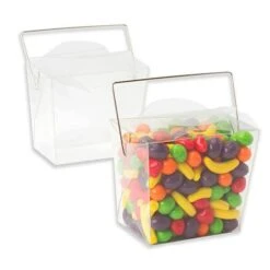 Clear Acetate Chinese Take-Out Boxes: 24-Piece Set