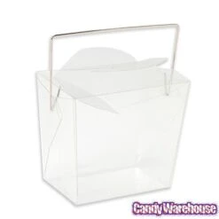 Clear Acetate Chinese Take-Out Boxes: 24-Piece Set 7 Clear Acetate Chinese Take-Out Boxes: 24-Piece Set -Candy Store clear acetate chinese take out boxes 24 piece set candy warehouse 3