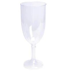 Clear Plastic Jumbo Champagne Glass