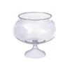 Clear Plastic Round Pedestal Jar - Short -Candy Store clear plastic round pedestal jar short candy warehouse