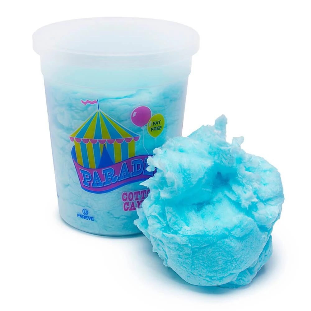 Cotton Candy 2-Ounce Tubs - Blue: 8-Piece Case 3 Cotton Candy 2-Ounce Tubs - Blue: 8-Piece Case