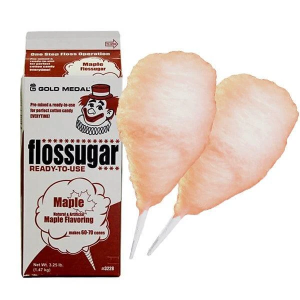 Cotton Candy Floss Sugar - Maple Syrup: Half Gallon Carton 3 Cotton Candy Floss Sugar - Maple Syrup: Half Gallon Carton