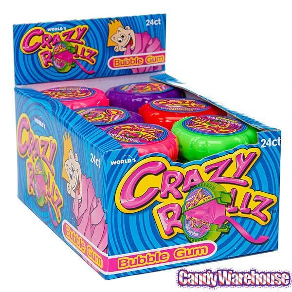 Crazy Rollz Bubble Gum Rolls: 24-Piece Box 4 Crazy Rollz Bubble Gum Rolls: 24-Piece Box - Image 2