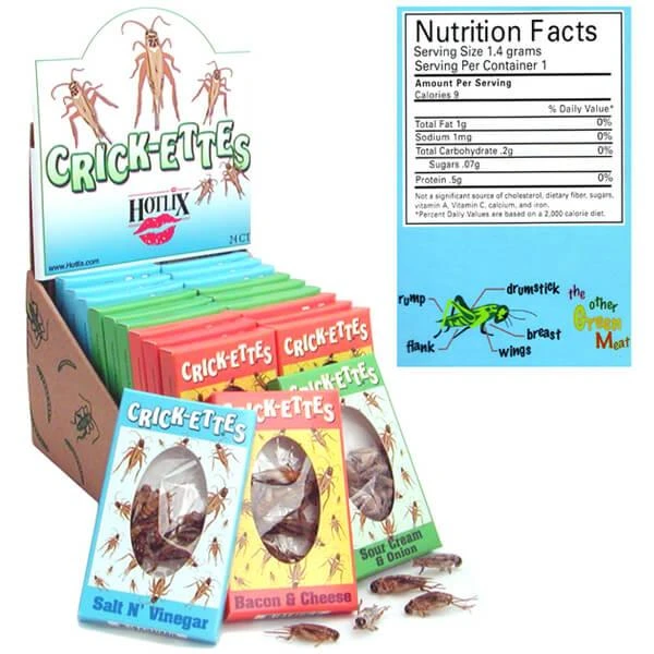 Crickets Snack Packs - 3 Flavor: 24-Piece Box 4 Crickets Snack Packs - 3 Flavor: 24-Piece Box - Image 2