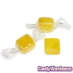 Cubes Hard Candy - Lemon: 3LB Bag -Candy Store cubes hard candy lemon 3lb bag candy warehouse 3