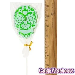 Day Of The Dead Skull Hard Candy Lollipops: 12-Piece Bag -Candy Store day of the dead skull hard candy lollipops 12 piece bag candy warehouse 4