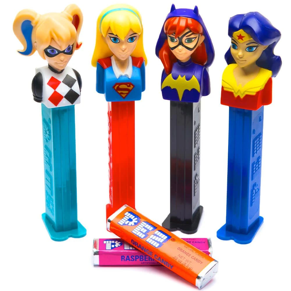 DC Superhero Girls PEZ Candy Packs: 12-Piece Display 3 DC Superhero Girls PEZ Candy Packs: 12-Piece Display