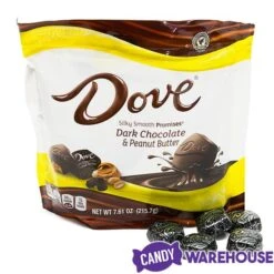 Dove Dark Chocolate Peanut Butter Squares: 28-Piece Bag 17 Dove Dark Chocolate Peanut Butter Squares: 28-Piece Bag -Candy Store dove dark chocolate peanut butter squares 28 piece bag candy warehouse 7