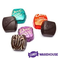 Dove Dark Chocolate Squares Assortment: 120-Piece Bag -Candy Store dove dark chocolate squares assortment 120 piece bag candy warehouse 3