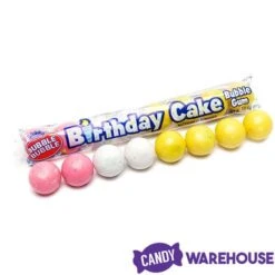 Dubble Bubble Birthday Cake Bubblegum 8-Ball Tube Packs: 24-Piece Box -Candy Store dubble bubble birthday cake bubblegum 8 ball tube packs 24 piece box candy warehouse 3