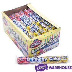Dubble Bubble Birthday Cake Bubblegum 8-Ball Tube Packs: 24-Piece Box -Candy Store dubble bubble birthday cake bubblegum 8 ball tube packs 24 piece box candy warehouse 4