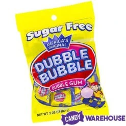 Dubble Bubble Sugar Free Gum Packets: 240-Piece Box 8 Dubble Bubble Sugar Free Gum Packets: 240-Piece Box -Candy Store dubble bubble sugar free gum packets 240 piece box candy warehouse 3