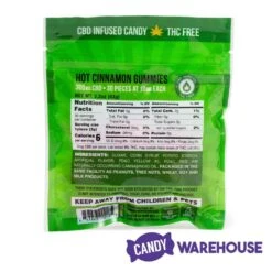 Eddy Edibles Hot Cinnamon CBD Gummies THC Free 300mg: 30 Gummy Bears -Candy Store eddy edibles hot cinnamon cbd gummies thc free 300mg 30 gummy bears candy warehouse 4