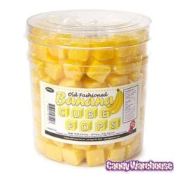 Espeez Cube Pops - Banana: 100-Piece Tub -Candy Store espeez cube pops banana 100 piece tub candy warehouse 3