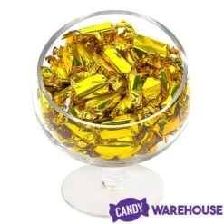 Foiled Caramel Candy - Gold: 180-Piece Bag -Candy Store foiled caramel candy gold 180 piece bag candy warehouse 3