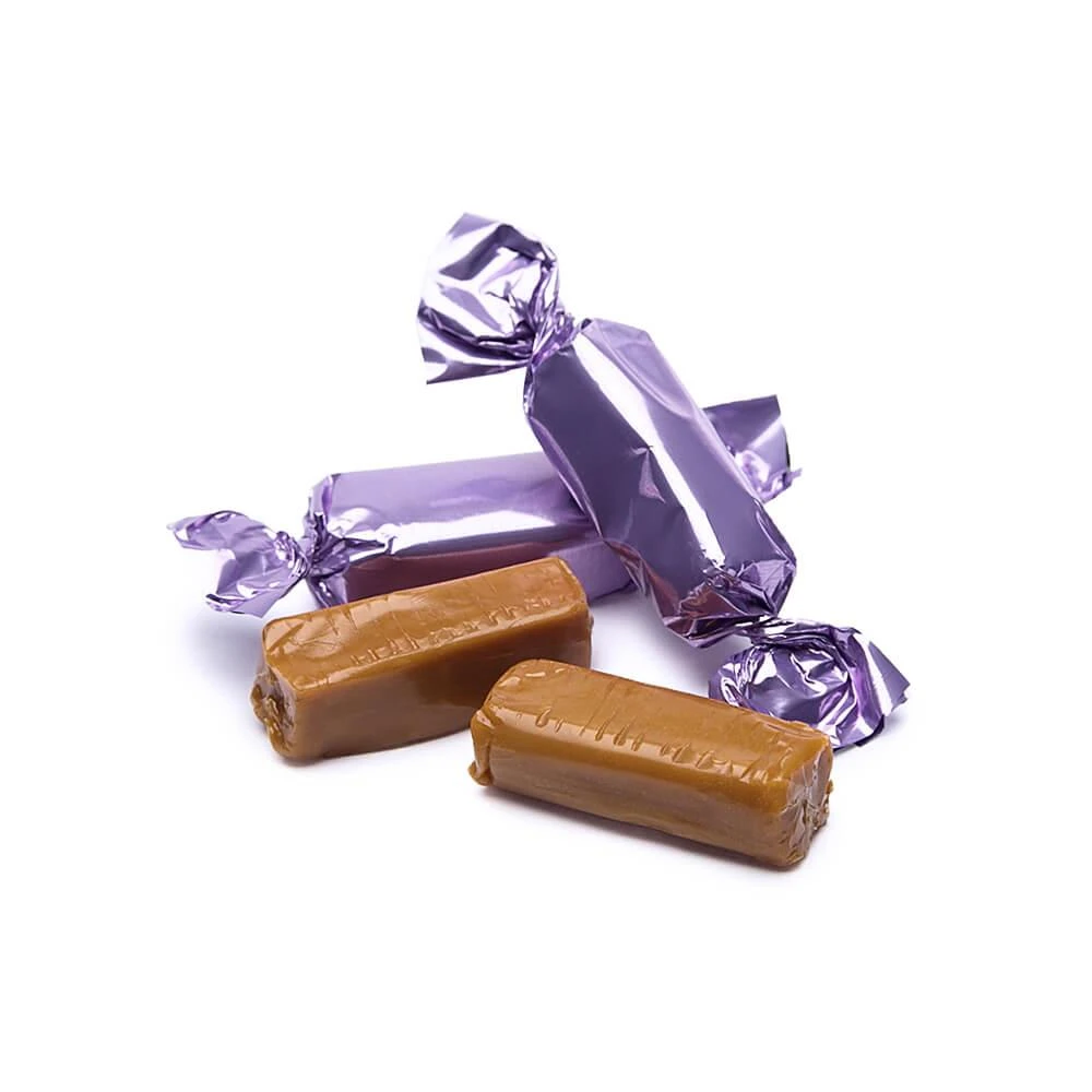 Foiled Caramel Candy - Lavender: 180-Piece Bag 3 Foiled Caramel Candy - Lavender: 180-Piece Bag