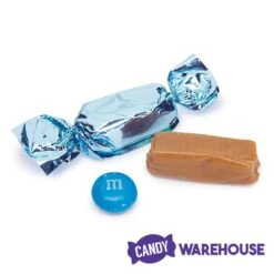 Foiled Caramel Candy - Light Blue: 180-Piece Bag 10 Foiled Caramel Candy - Light Blue: 180-Piece Bag -Candy Store foiled caramel candy light blue 180 piece bag candy warehouse 4