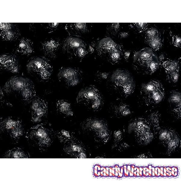 Foiled Milk Chocolate Balls - Black: 2LB Bag 4 Foiled Milk Chocolate Balls - Black: 2LB Bag - Image 2