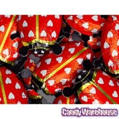 Foiled Milk Chocolate Lady Bugs: 36-Piece Display -Candy Store foiled milk chocolate lady bugs 36 piece display candy warehouse 4